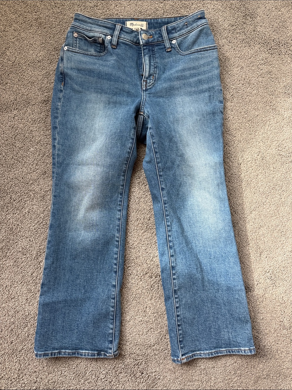 Madewell curvy kick out crop denim 27P